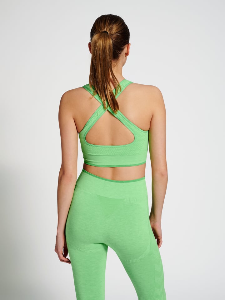 Hummel Hummel Bh Hmlmt Una Damen in SUMMER GREEN MELANGE günstig kaufen XS