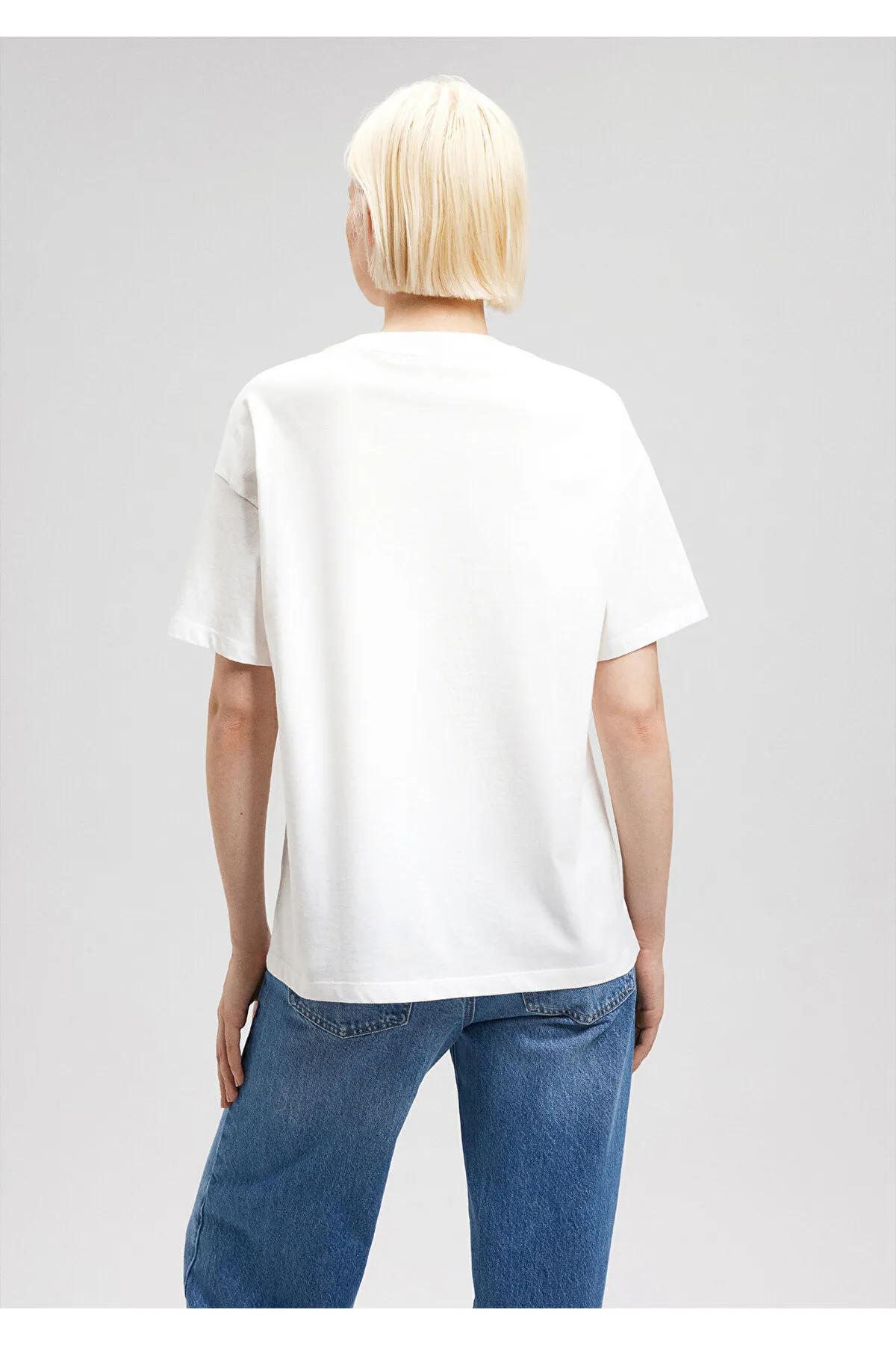 Mavi  Weißes T-Shirt mit Logo-Print, reguläre Passform / normaler Schnitt 1611193-81964