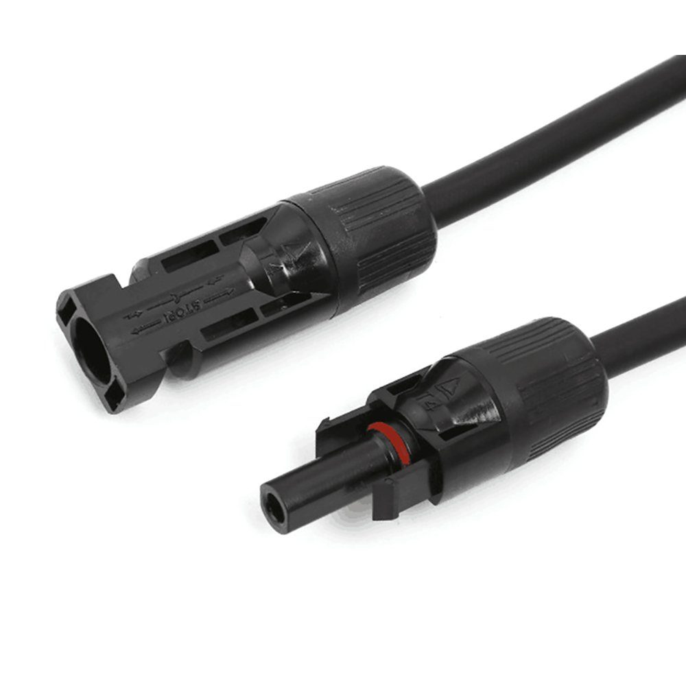 Orbeet Solaranlage Y Vierfach Adapter Solarstecker PV Stecker Verteiler Buchse MC4 Kabel, (1-St., Y-4 fach), kompatibel: 2,5mm², 4mm², 6mm²