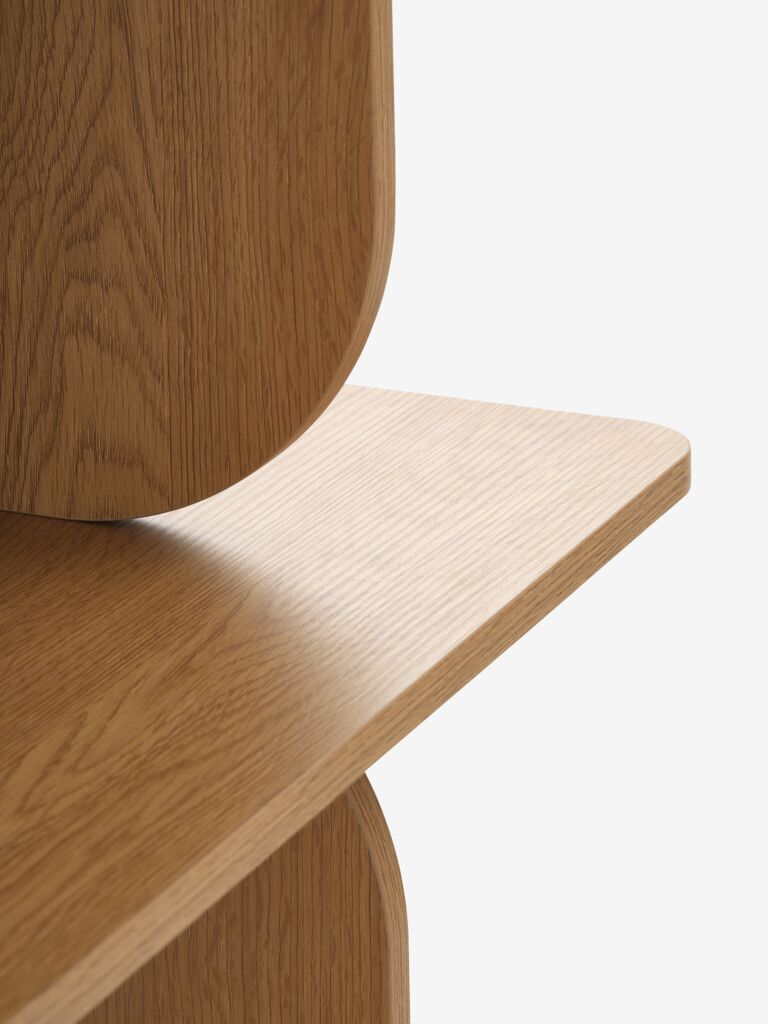 LYNGERUP LYNGERUP bookcase with 4 shelves in oak color