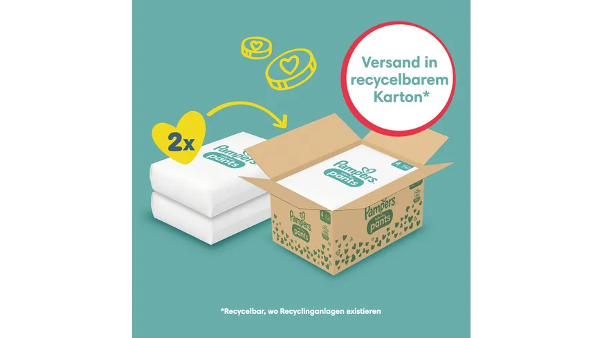 Pampers Baby Dry Pants Gr.4 9-15kg Monatsbox