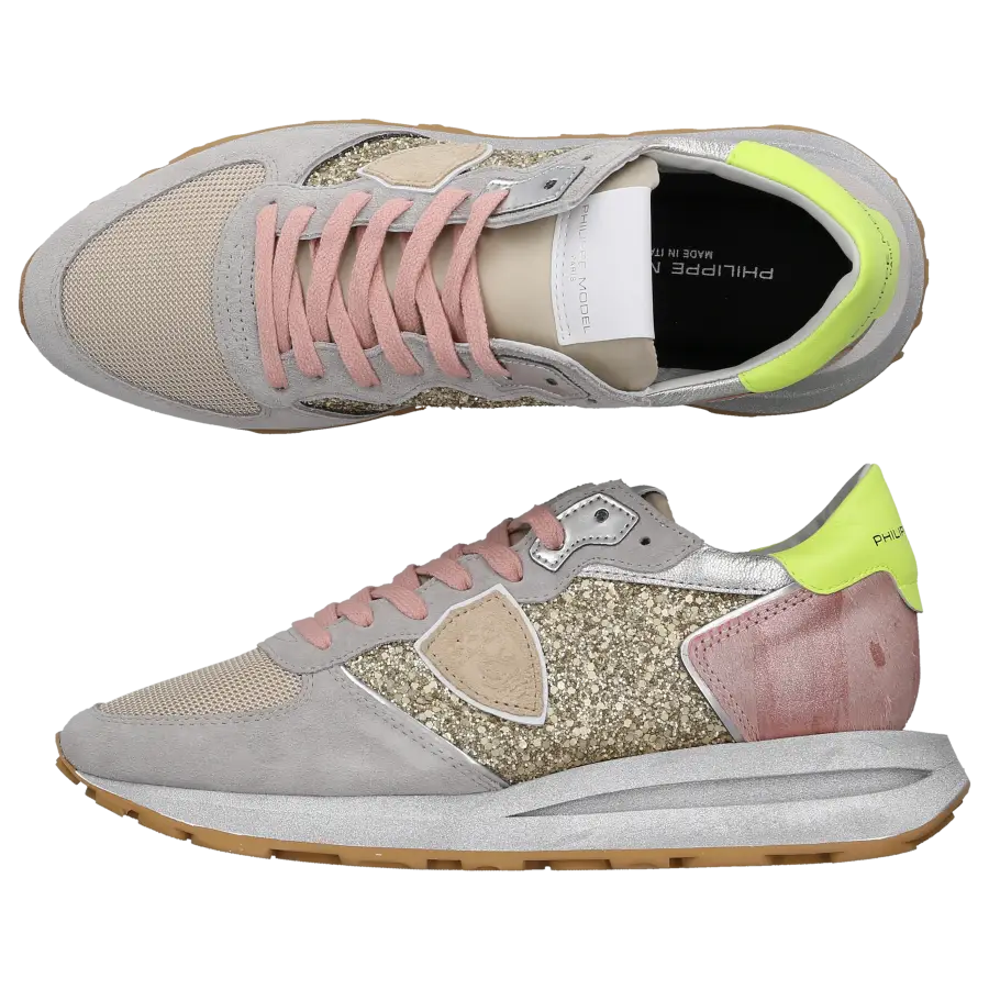 Philippe Model - Sneaker low TROPEZ HAUTE Kalbsleder - grau
