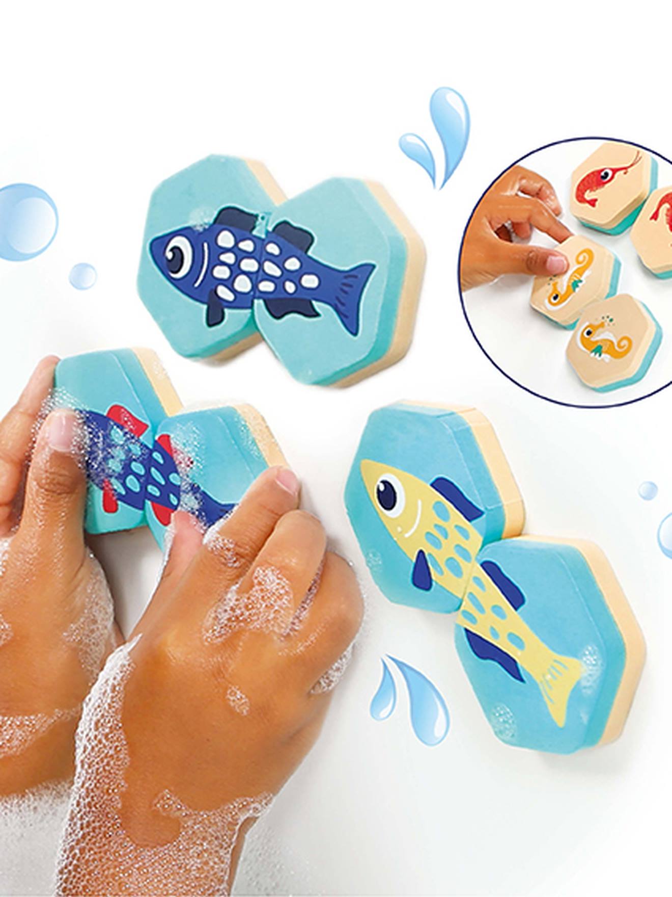 Ludi Baby 2-in-1 Badewannenpuzzle LUDI - blau