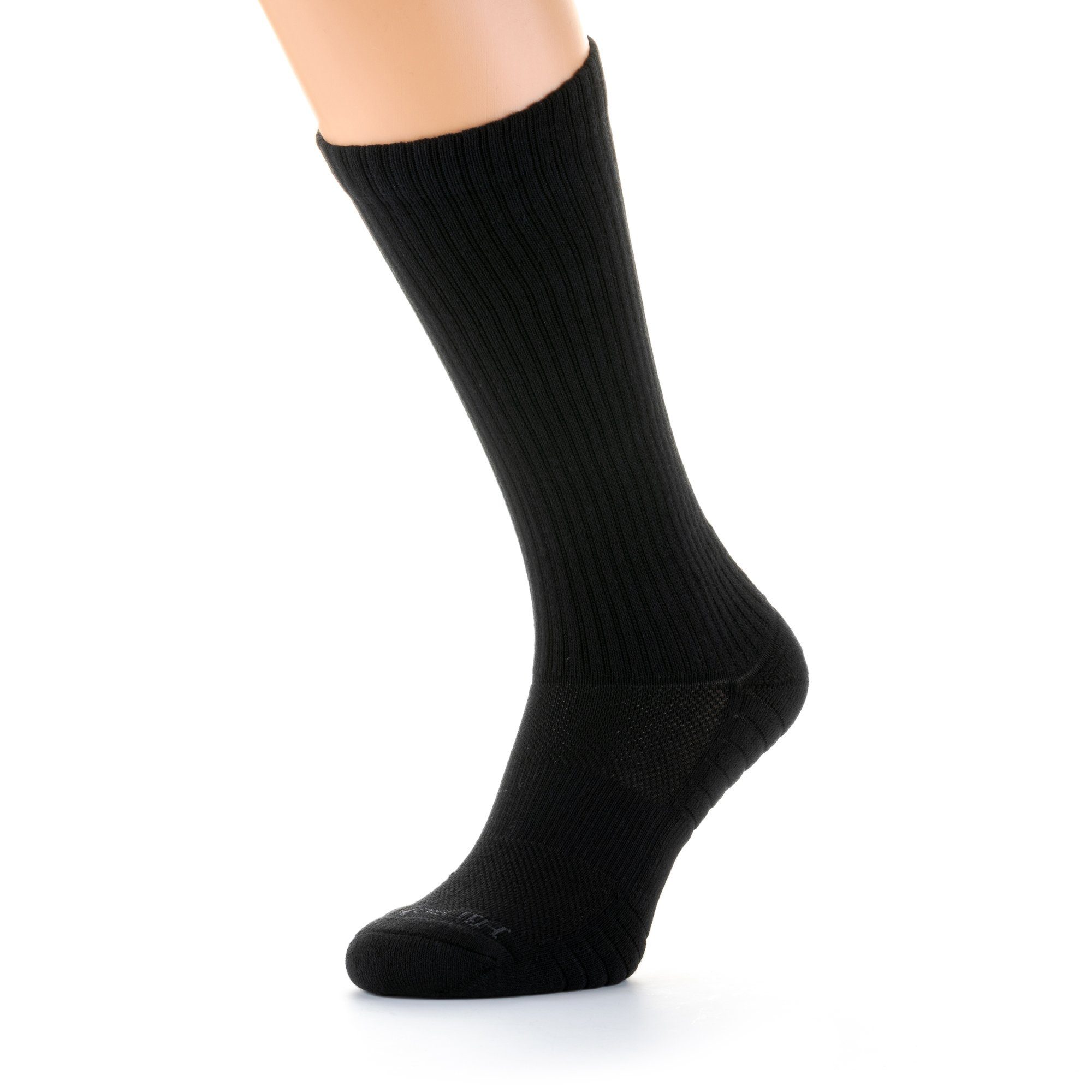 Hirschthal Funktionssocken 2, 4, 8 Paar Funktionssocken Sportsocken Socken Schwarz (2-Paar) Atmungsaktiv