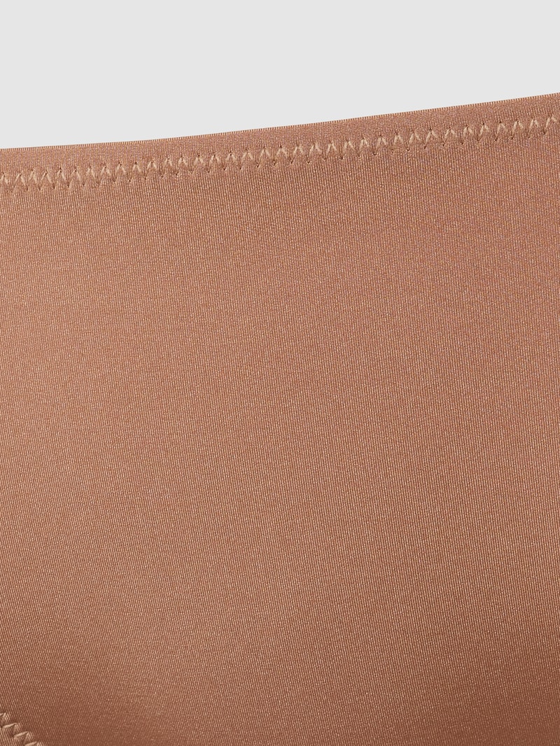 Slip mit Logo-Print Modell 'MICRO' in beige
