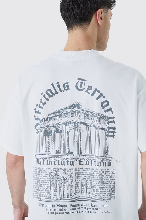 Oversized Heavyweight Gothic Text T-shirt