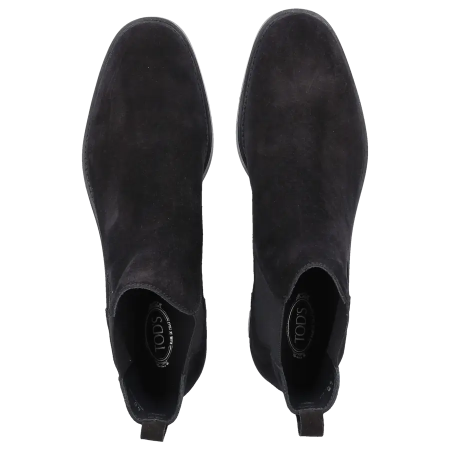Tod's - Chelsea Boots W60C Veloursleder - schwarz