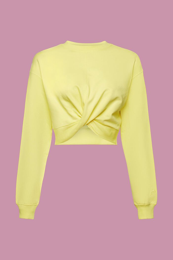 Verkürztes Sweatshirt mit Knotendetail