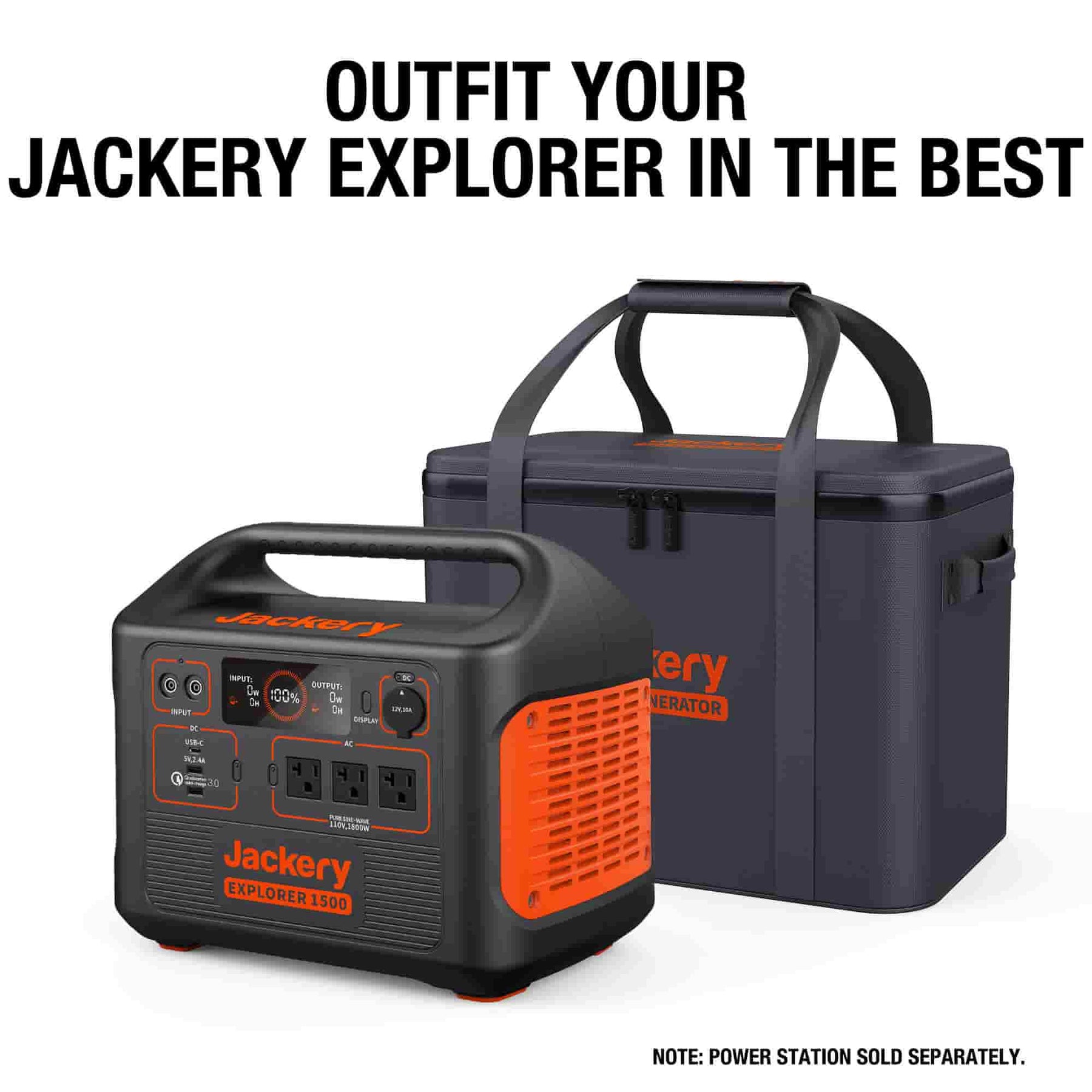 Bolsa de transporte Jackery aprimorada para Explorer 1500/1000
