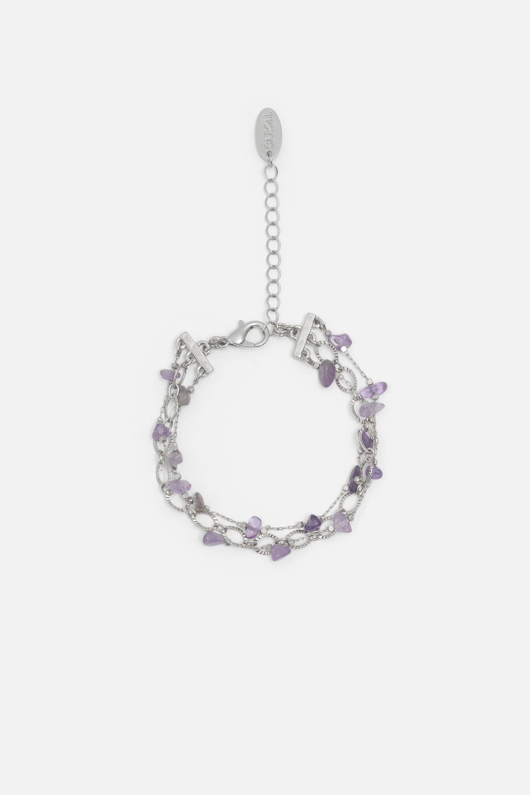 bracelet hena gris argent femme