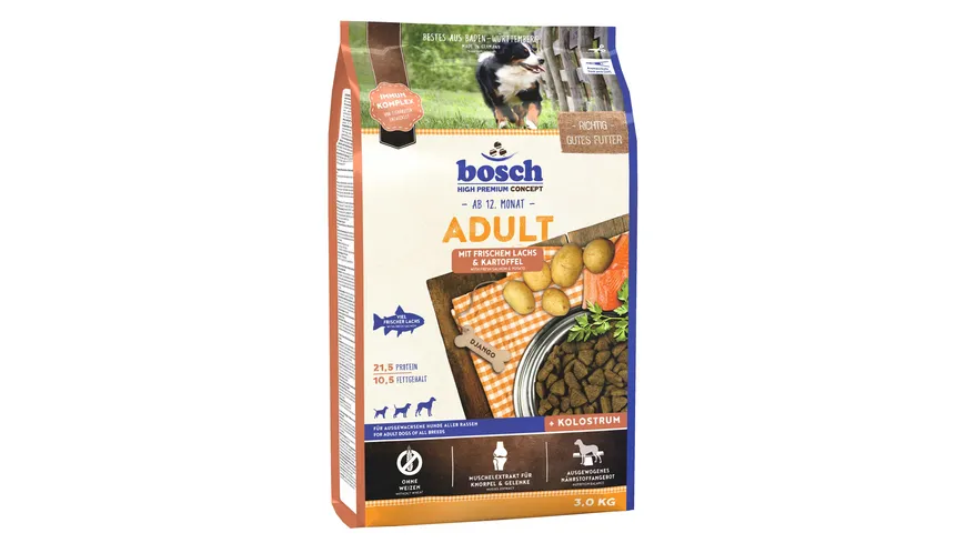 bosch Dog Hundetrockenfutter Adult Lachs & Kartoffel 3 kg 3 kg