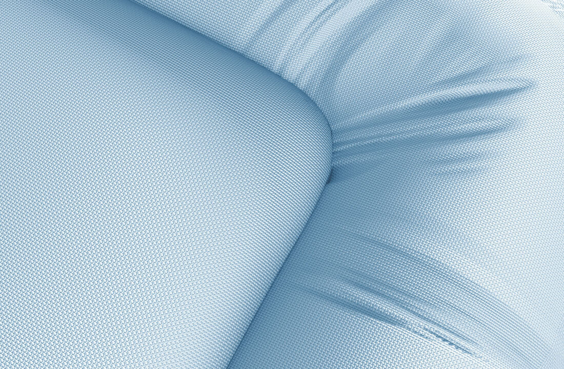 Knuffelwuff Hundematten Knuffelwuff Wasserfestes In und Outdoor Hundebett Lucky Color Edition aus Nylongewebe blau XL