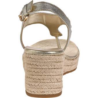 Michael Kors Laney Thong Keilsandale in gold