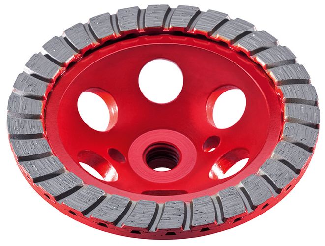 Flex-tools Zubehör 503088 Turbo-Jet II D115 M14 Diamantschleifscheibe Turbo-Jet