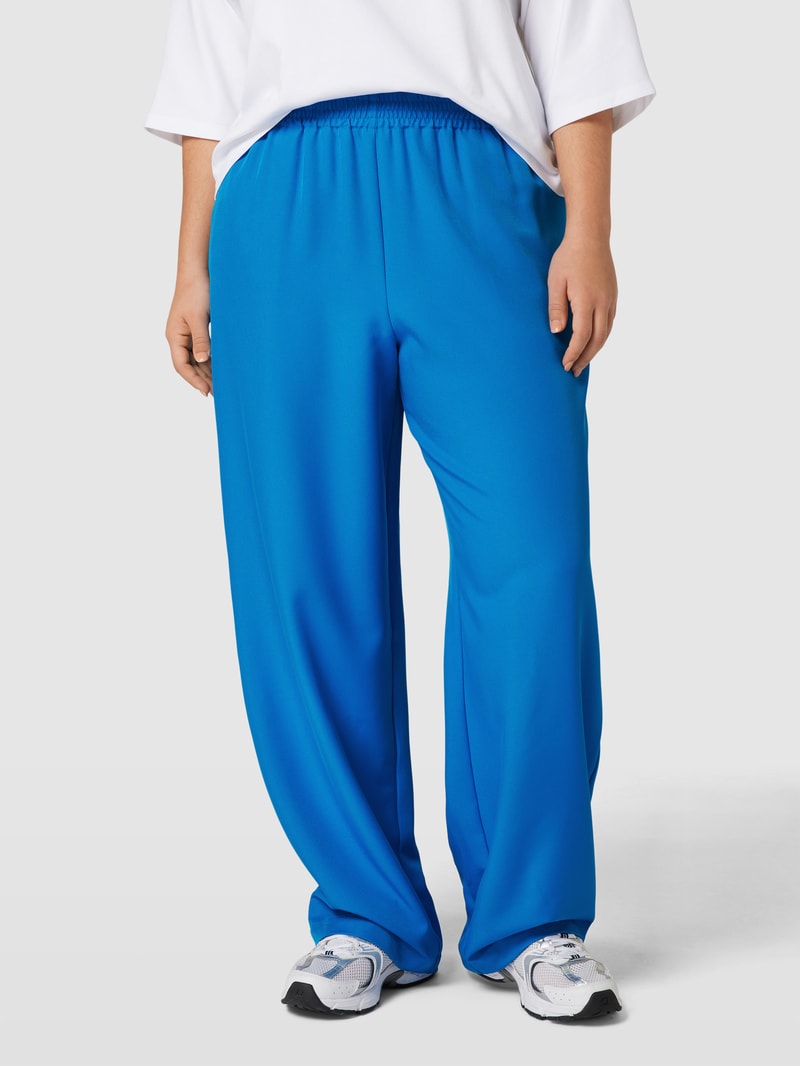 PLUS SIZE Sweatpants mit elastischem Bund Modell 'CARTHEA' in royalblau