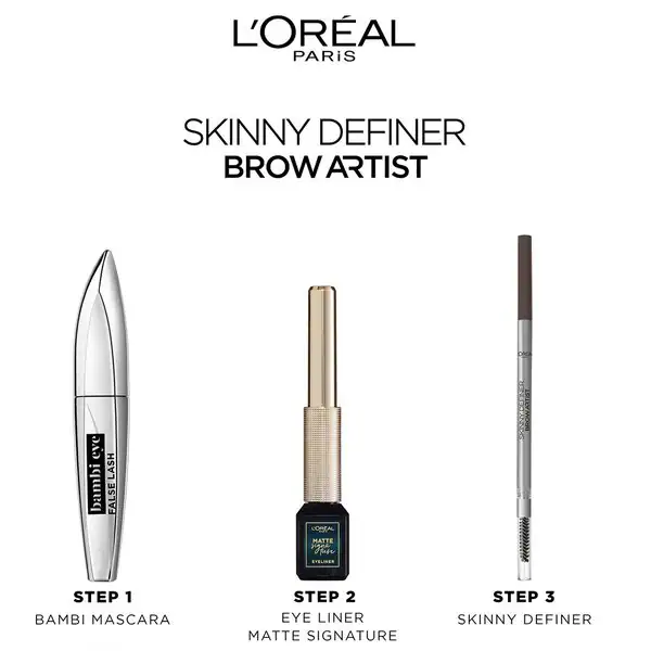 L'Oréal Paris Brow Artist Skinny Definer 105 Brunette Ultradun Wenkbrauwpotlood 4,5g
