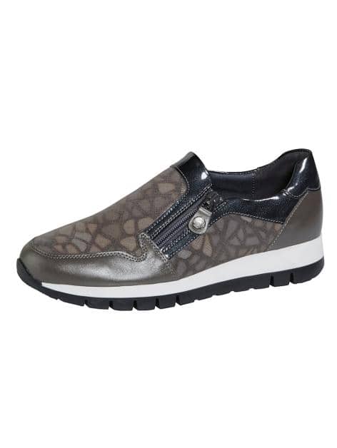 Slipper mit seitlichem Reißverschluss