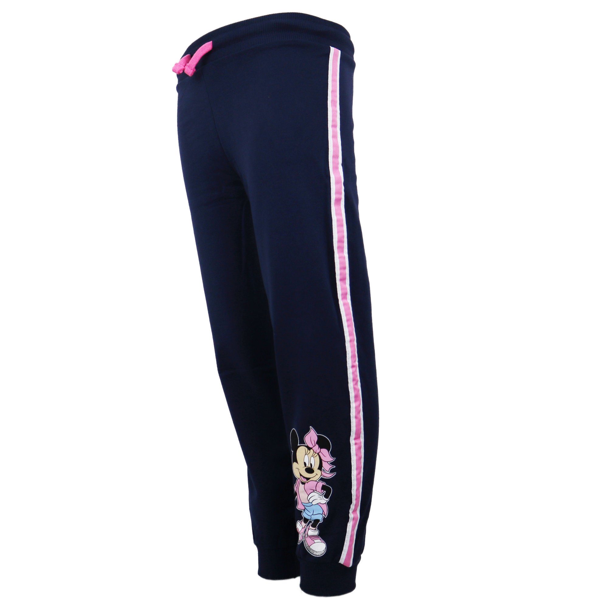 Minnie Mouse Jogginghose  Minnie Maus Mädchen Kinder Hose Gr. 104 bis 134, Dunkelblau