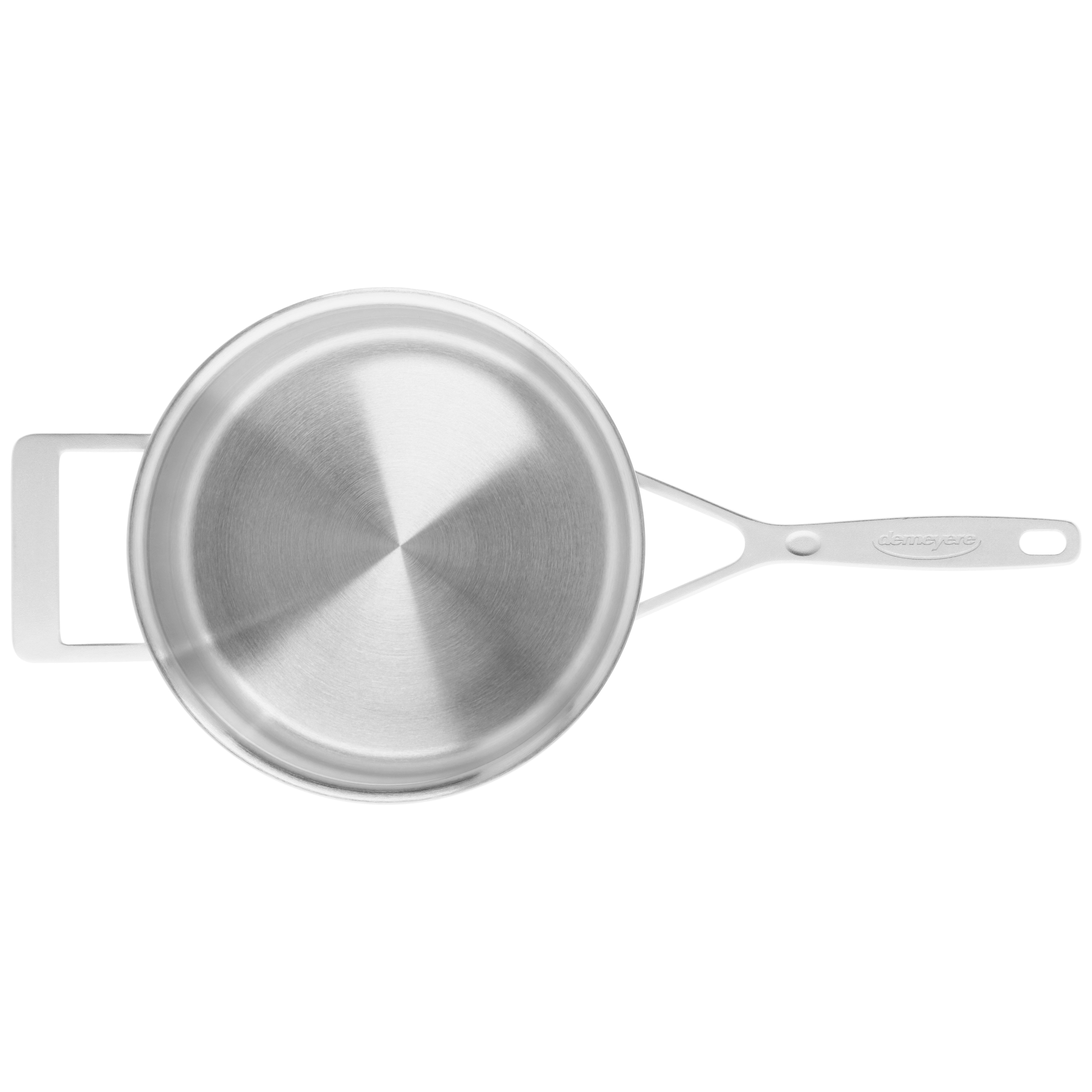 Stieltopf mit Deckel 22 cm, 18/10 Edelstahl, Silber