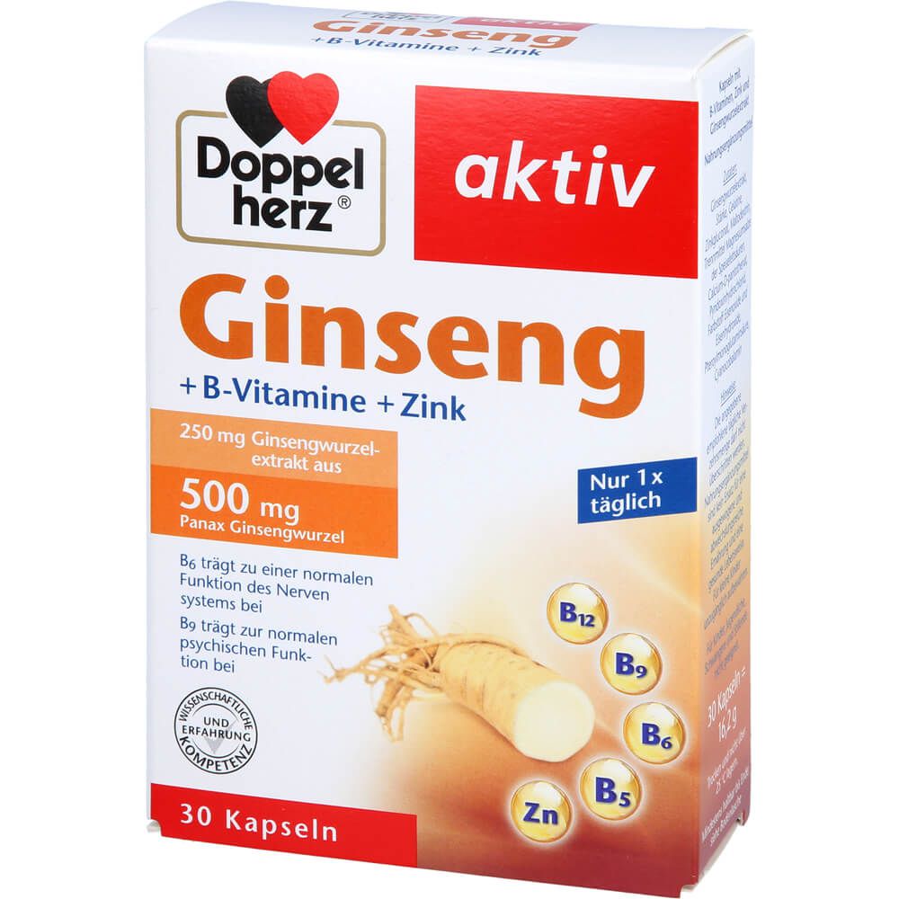 Ginseng 250+B-Vitamine+Zink Kapseln