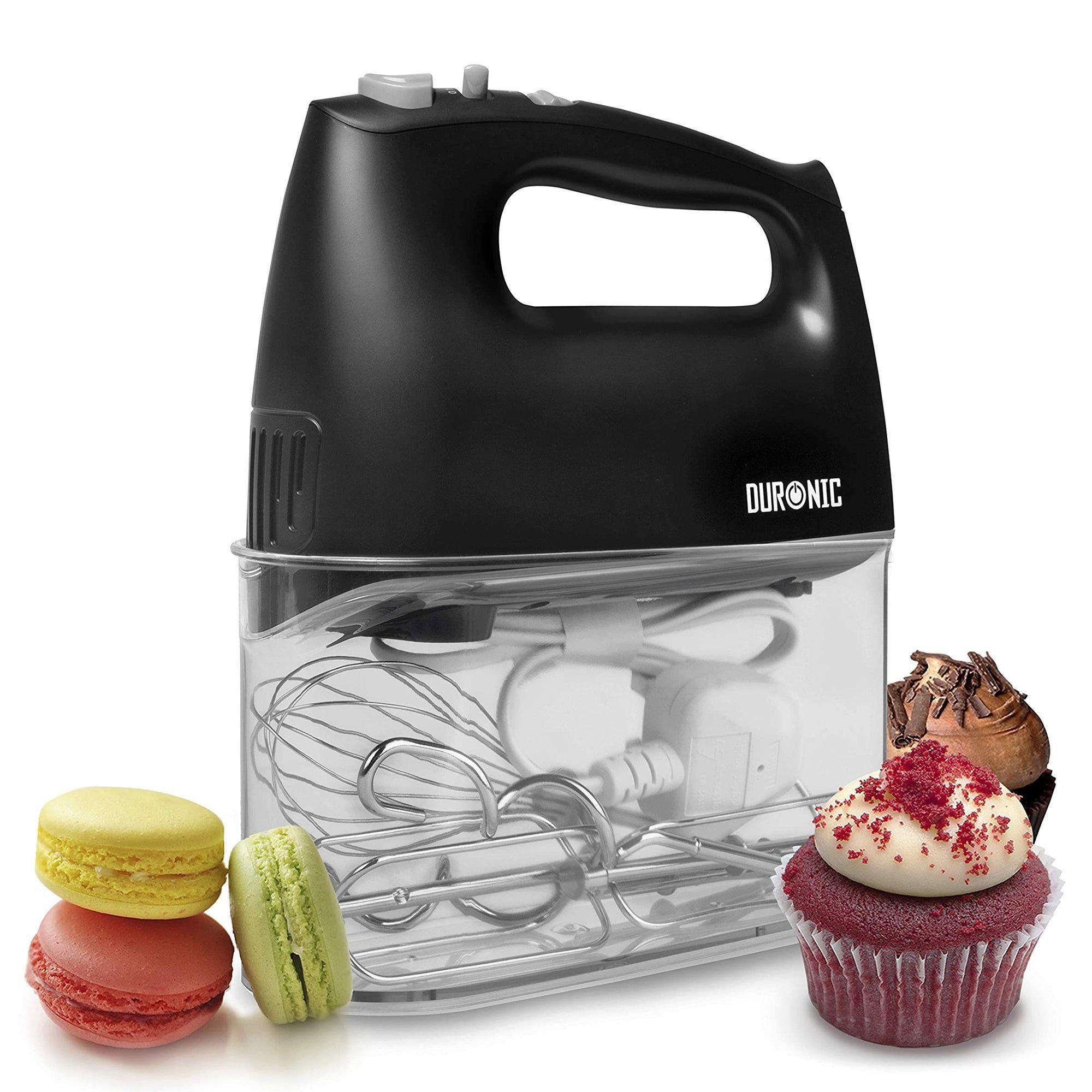 Duronic Handmixer, Duroni HM4BK Handrührer, Mixer mit 400W