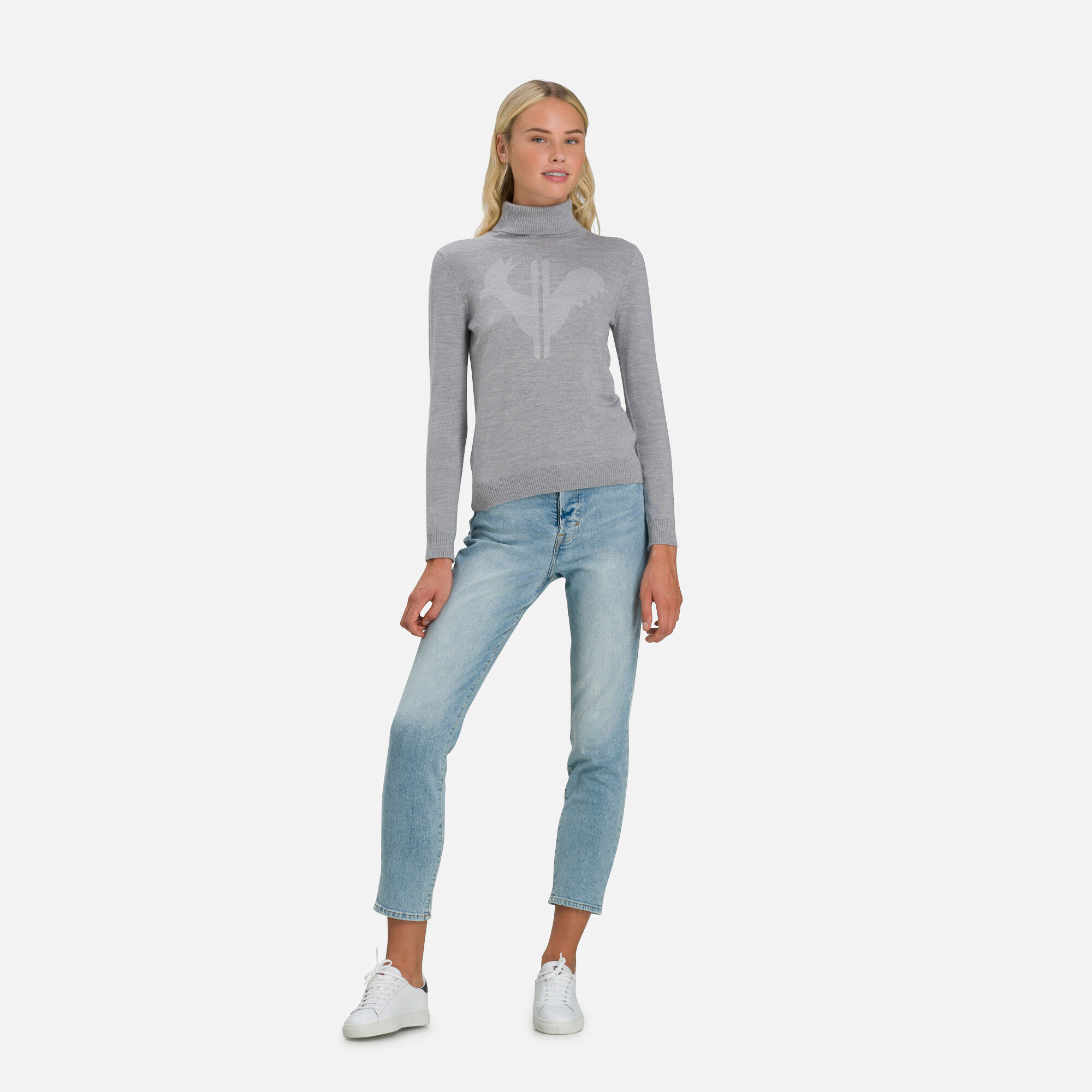 Pull à col roulé Classique Femme