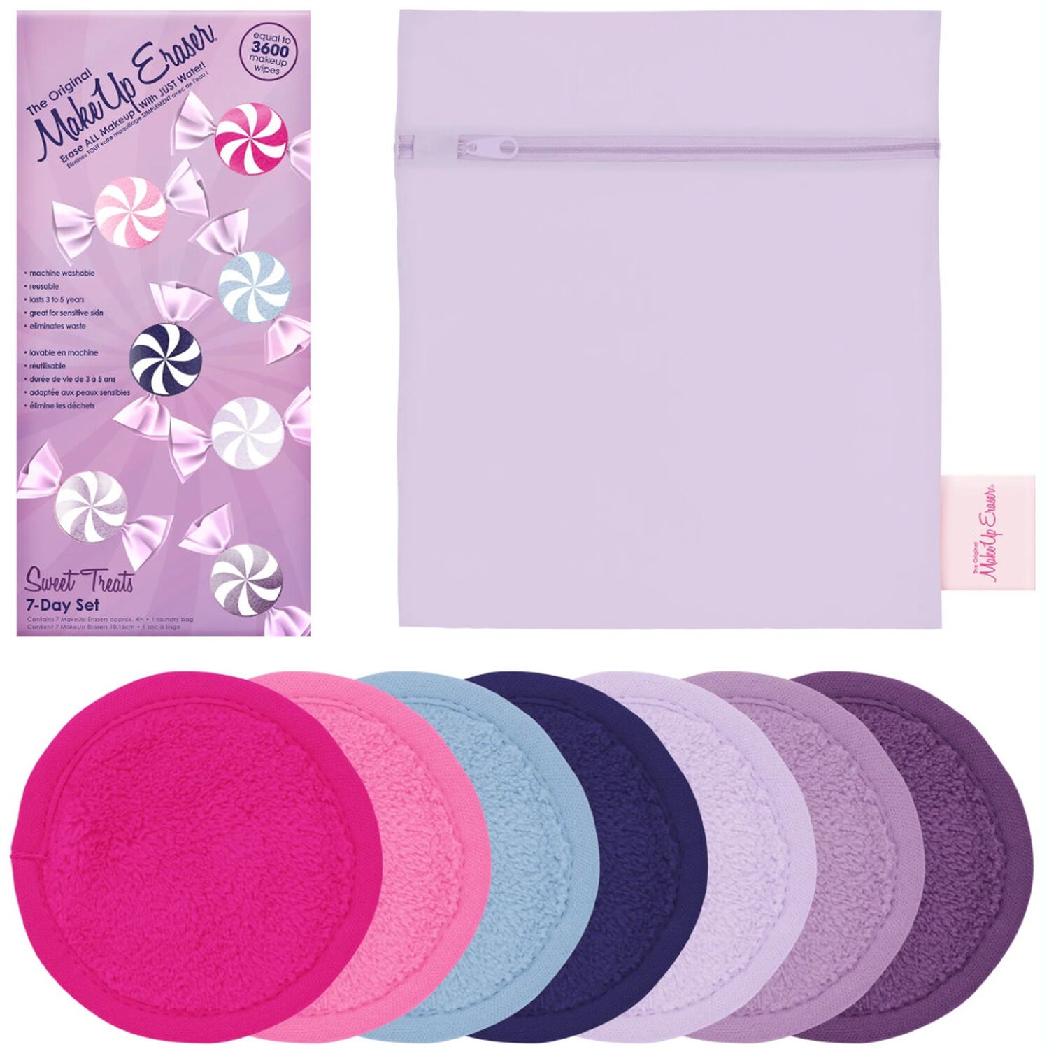 Make Up Eraser Sweet Treat 7 Day Set Serviette Démaquillante Réutilisable x7