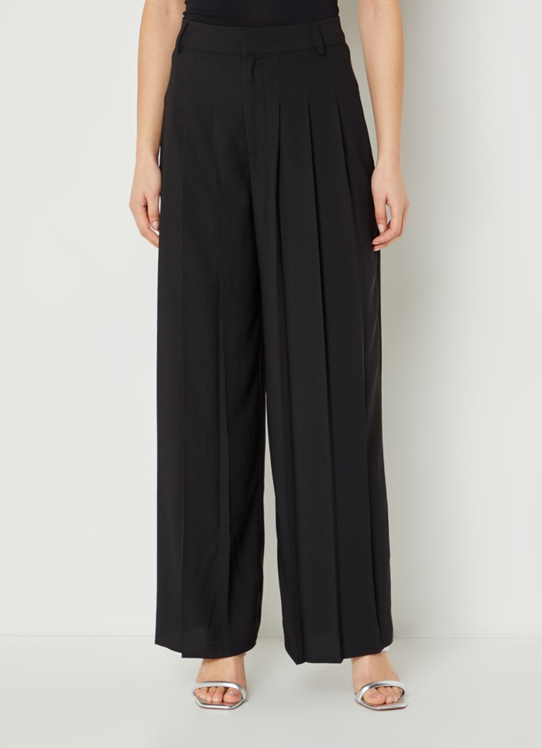 Pantaloni plisați cu talie înaltă și croi larg Ba&sh Miley
