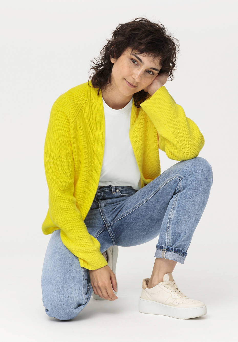 Strickjacke aus reiner Bio-Baumwolle