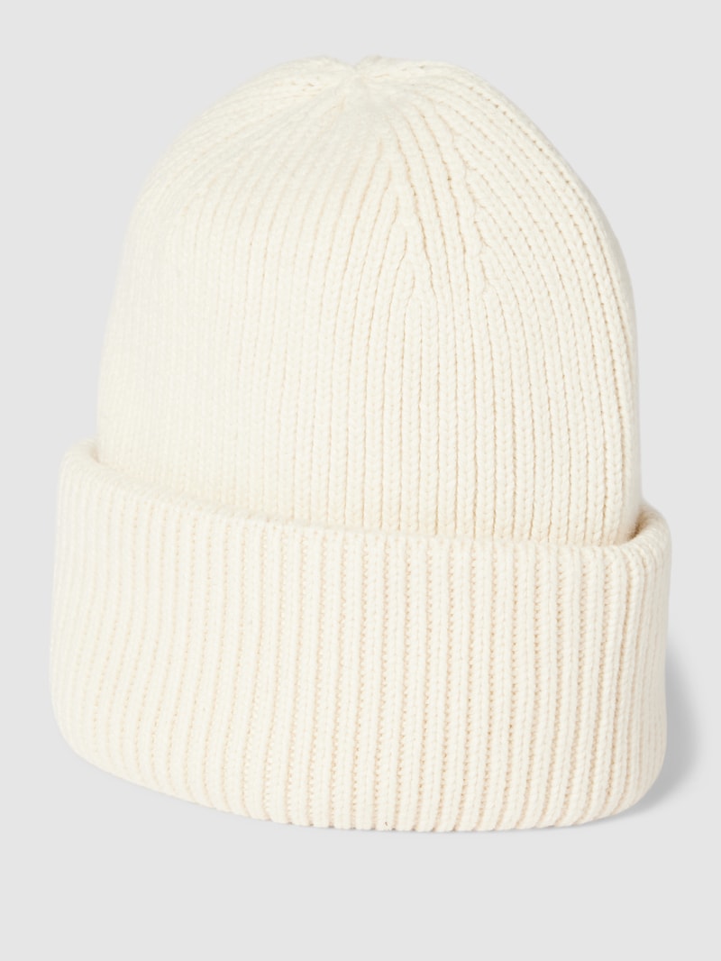 Beanie in Strick-Optik Modell 'MILLA' in beige meliert
