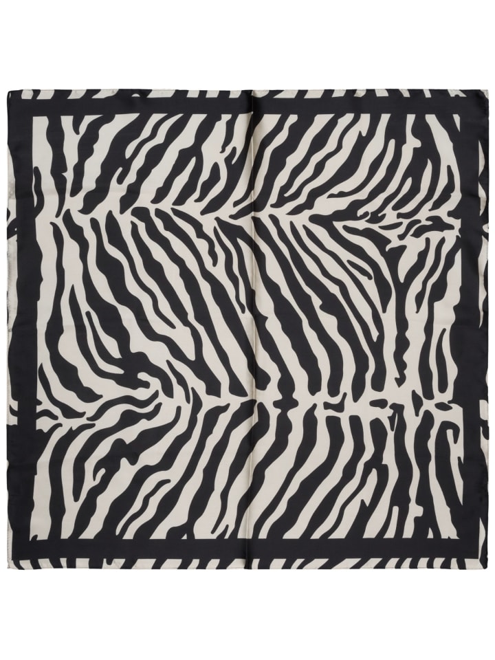 styleBREAKER Halstuch mit Zebra Muster in Schwarz-Beige günstig kaufen onesize