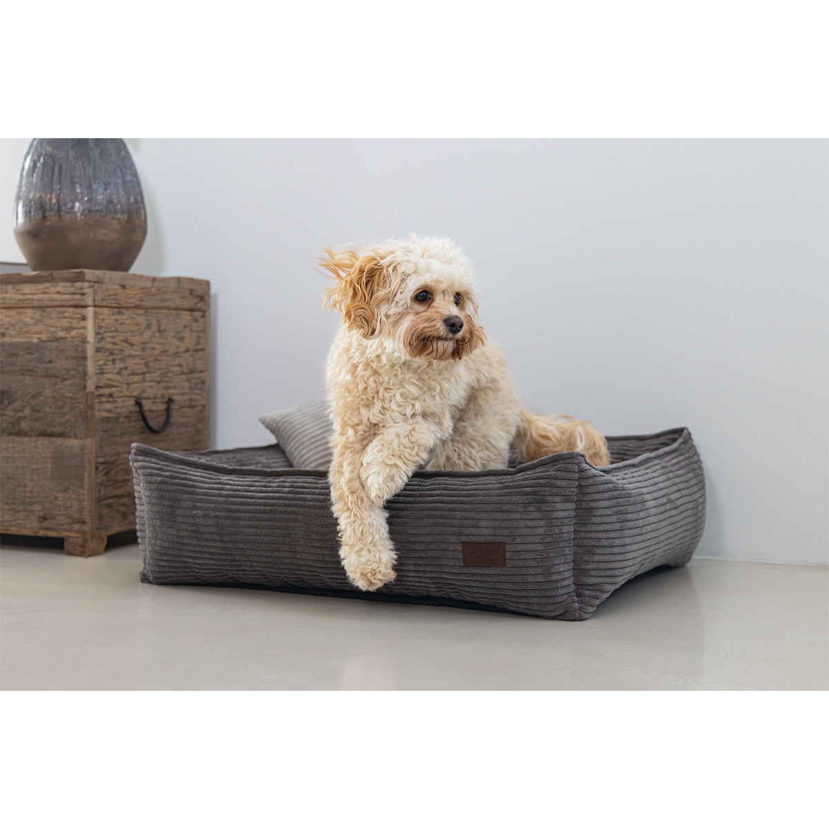 Designed by Lotte Hundebett Ribbed Braun kaufen bei ZooRoyal