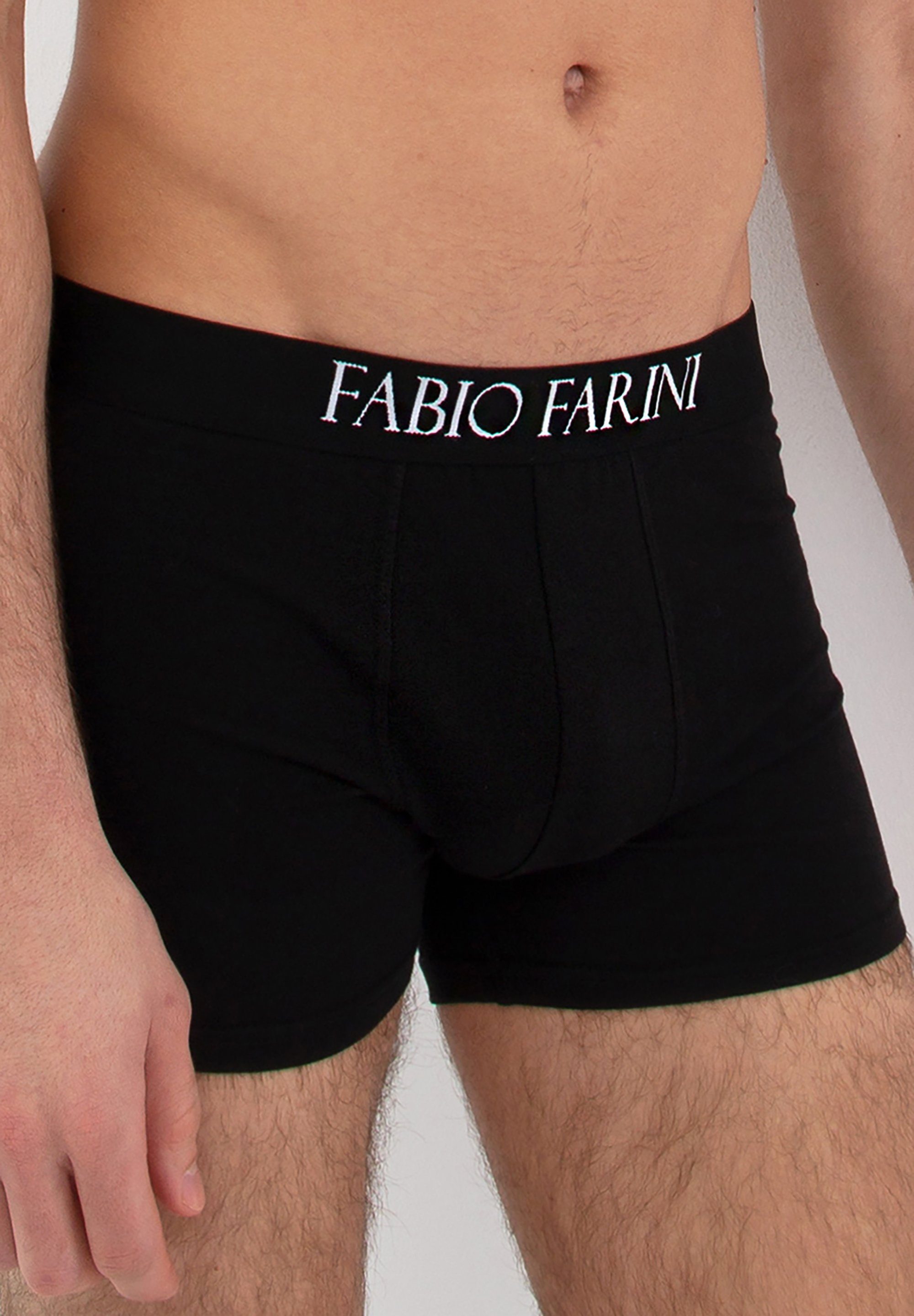 Fabio Farini Boxershorts Eng anliegende Herren Unterhosen - Männer Retroshorts (6-St) aus Baumwolle, ohne kratzenden Zettel
