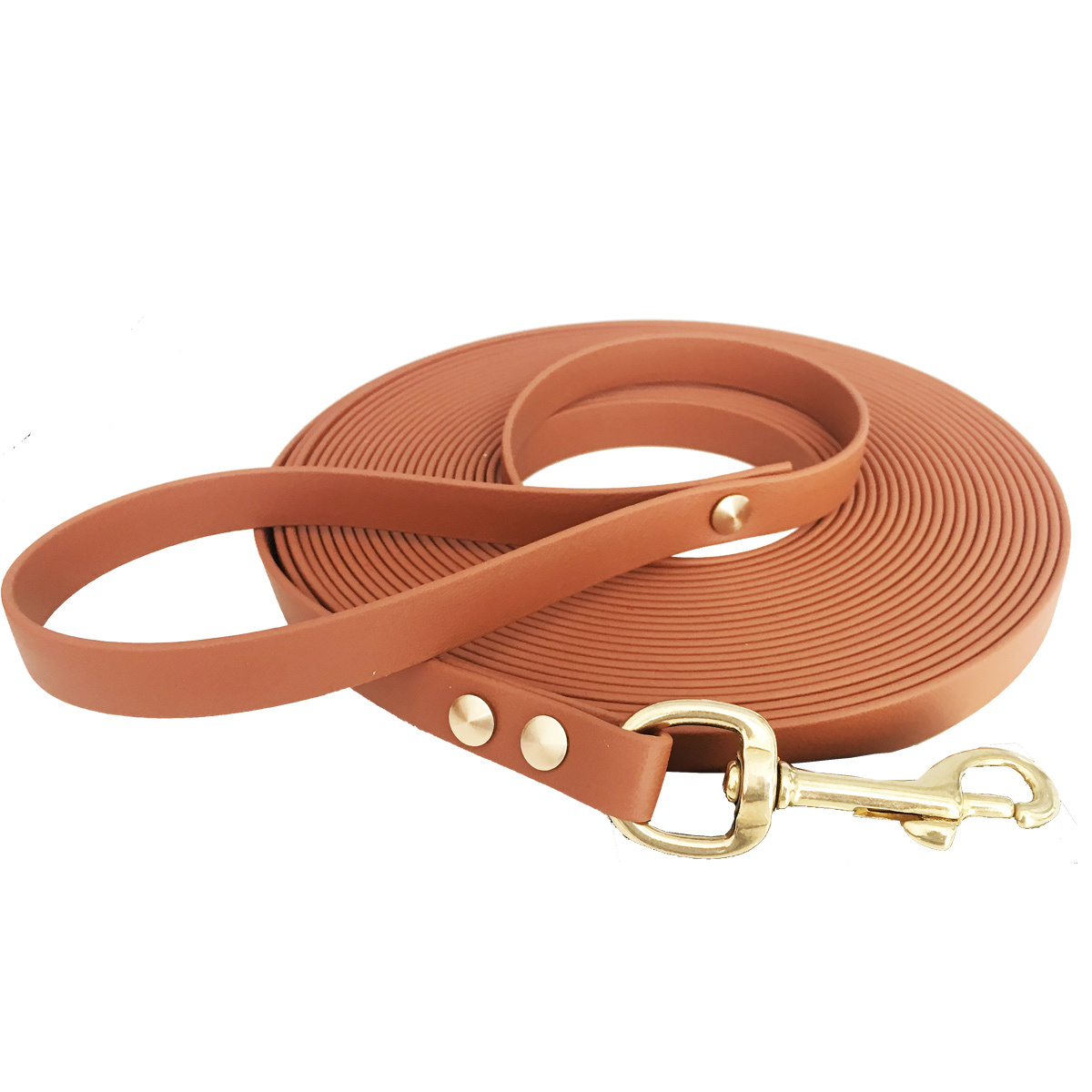 bio-leine Hundeleinen bio-leine 25-35 kg Schleppleine Biothane braun/ caramell 7,5 m