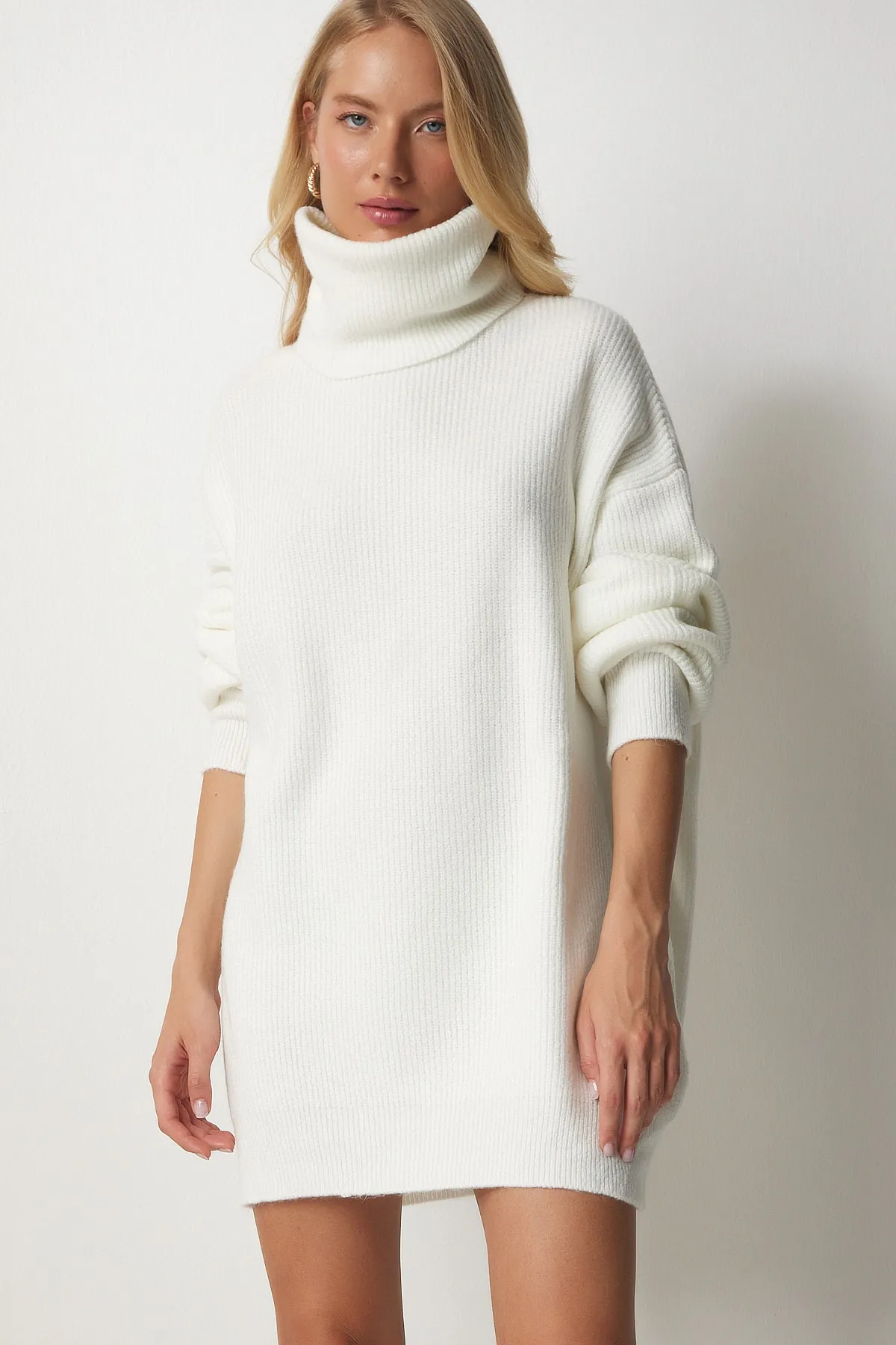 Happiness İstanbul  Pullover - Weiß - Relaxed Fit