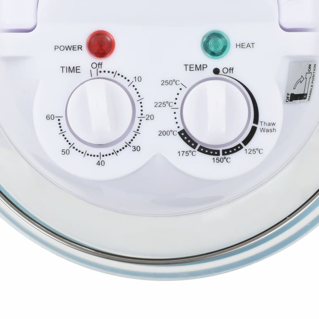 vidaXL Minibackofen Mini-Backofen Halogen-Konvektionsofen mit Erweiterungsring 800 W Minib