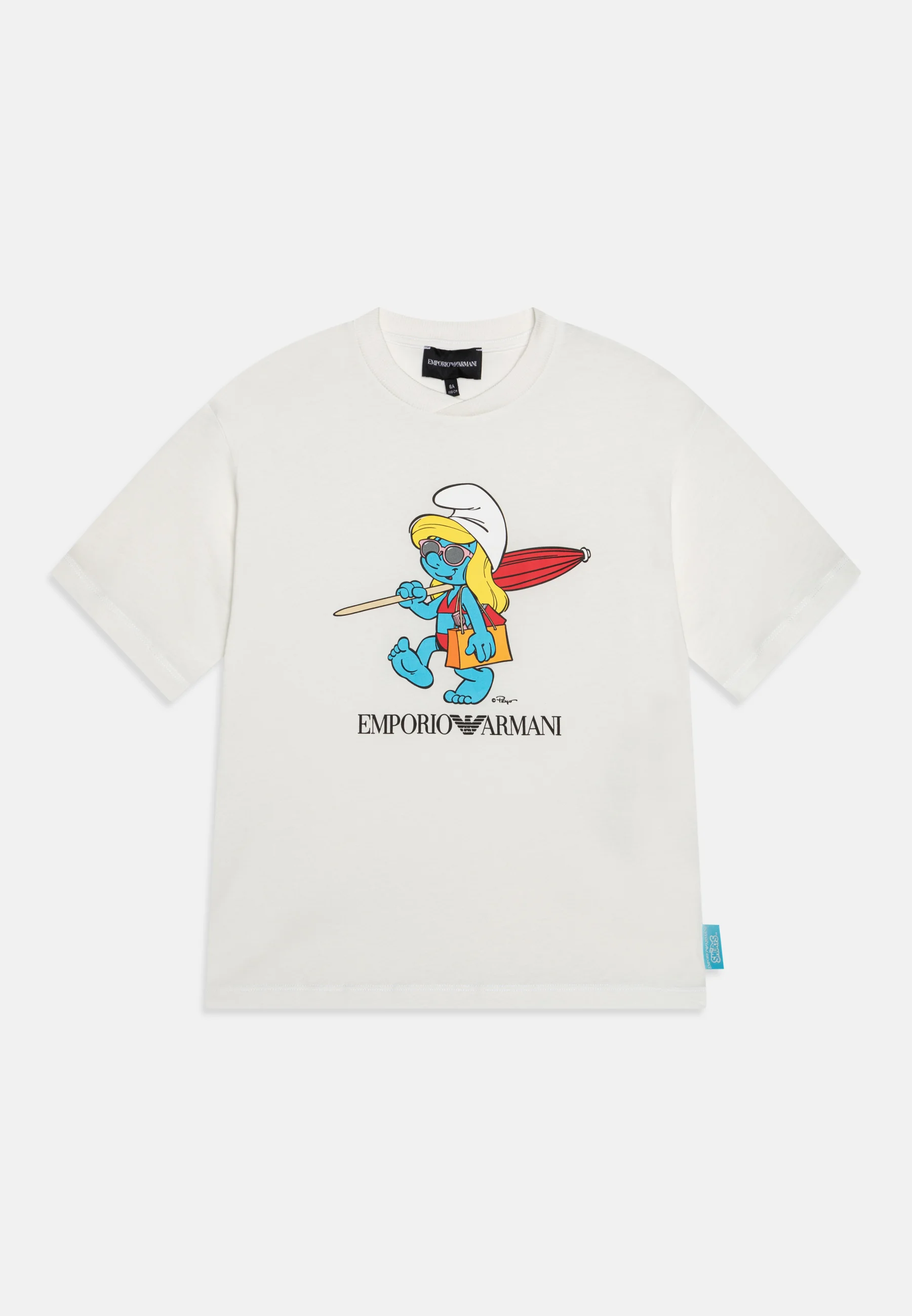 Emporio Armani SMURFS UNISEX - Camiseta con estampado