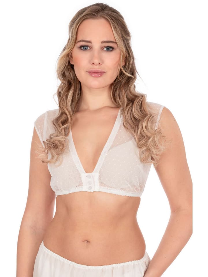 MarJo Dirndlbluse HALINA-DORINA in offwhite günstig kaufen 44