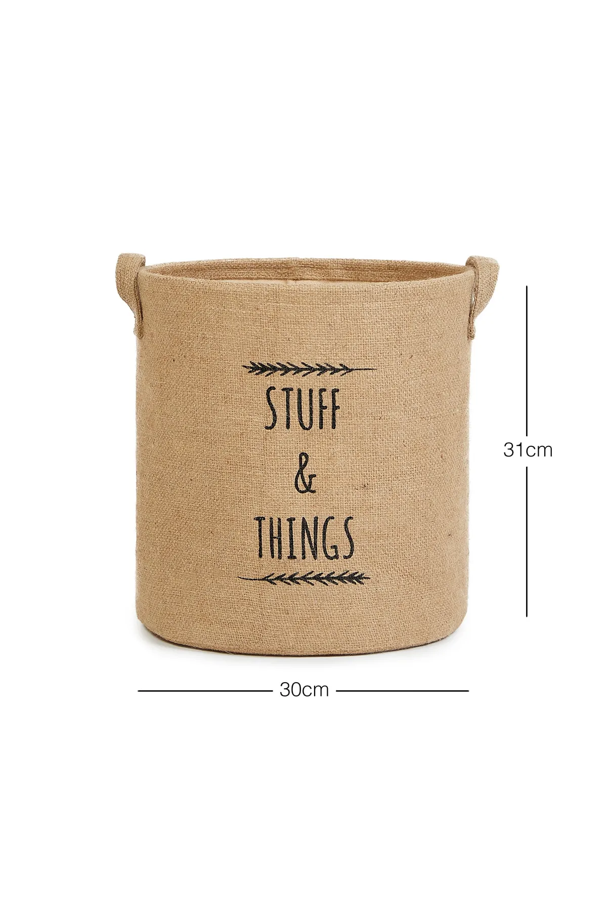 Ocean Home Textile  Jute-Schrank, Wäsche, Kinderzimmer, Spielzeug-Organizer, zusammenklappbarer Aufbewahrungskorb, Organizer 30 x 31 cm