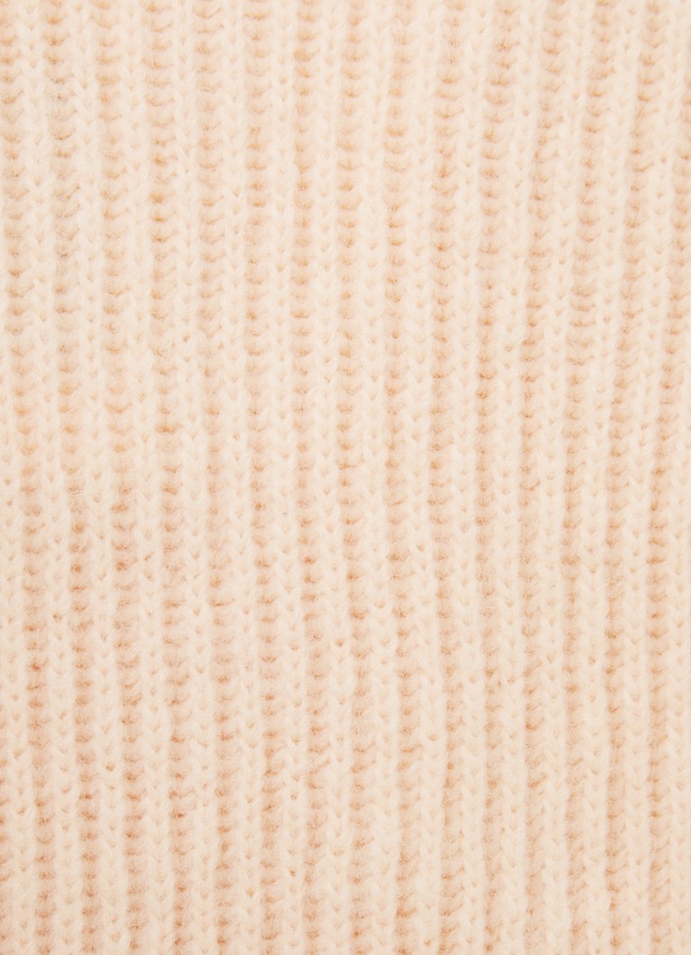 CLOSED  Ribgebreide trui in alpaca wolblend met V-hals