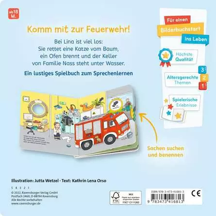Wo ist bloß…? Mein Feuerwehr-Buch zum Sachen suchen