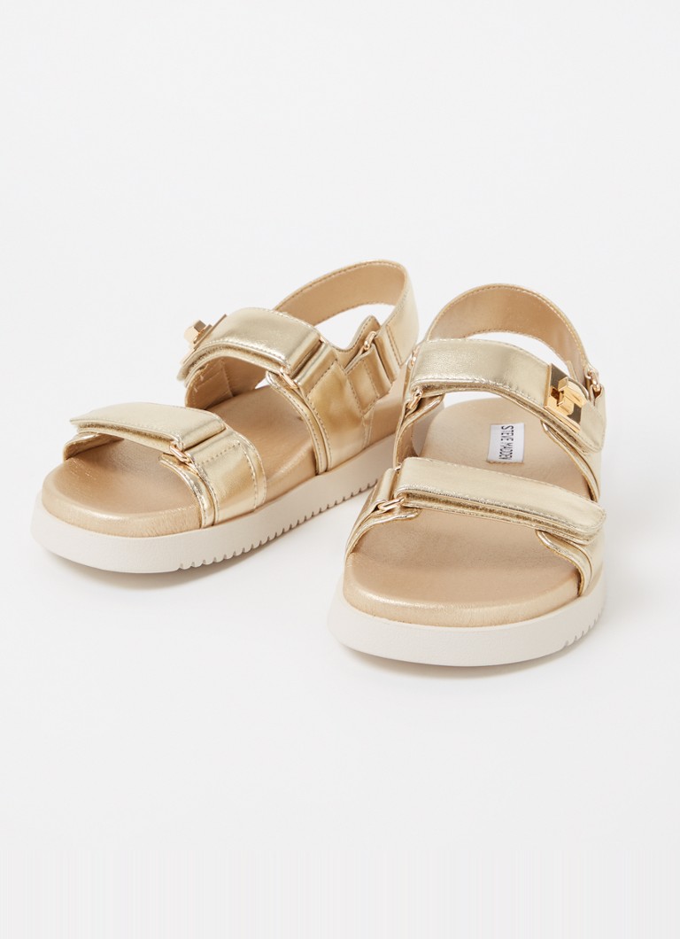 Sandale Steve Madden Mona din piele cu finisaj metalic