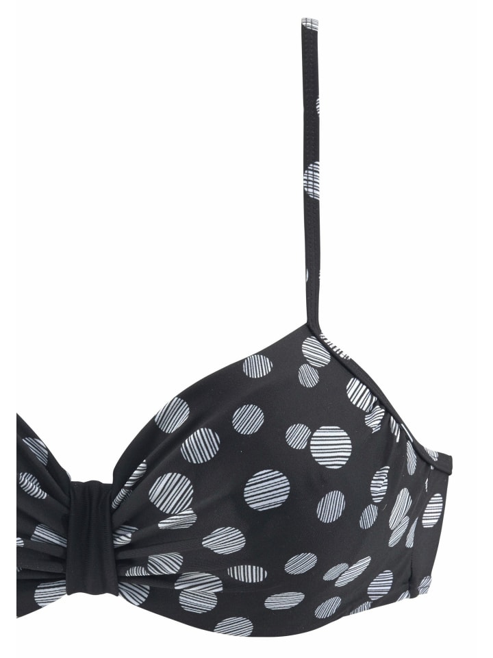 LASCANA Bügel-Bikini in schwarz-weiß günstig kaufen