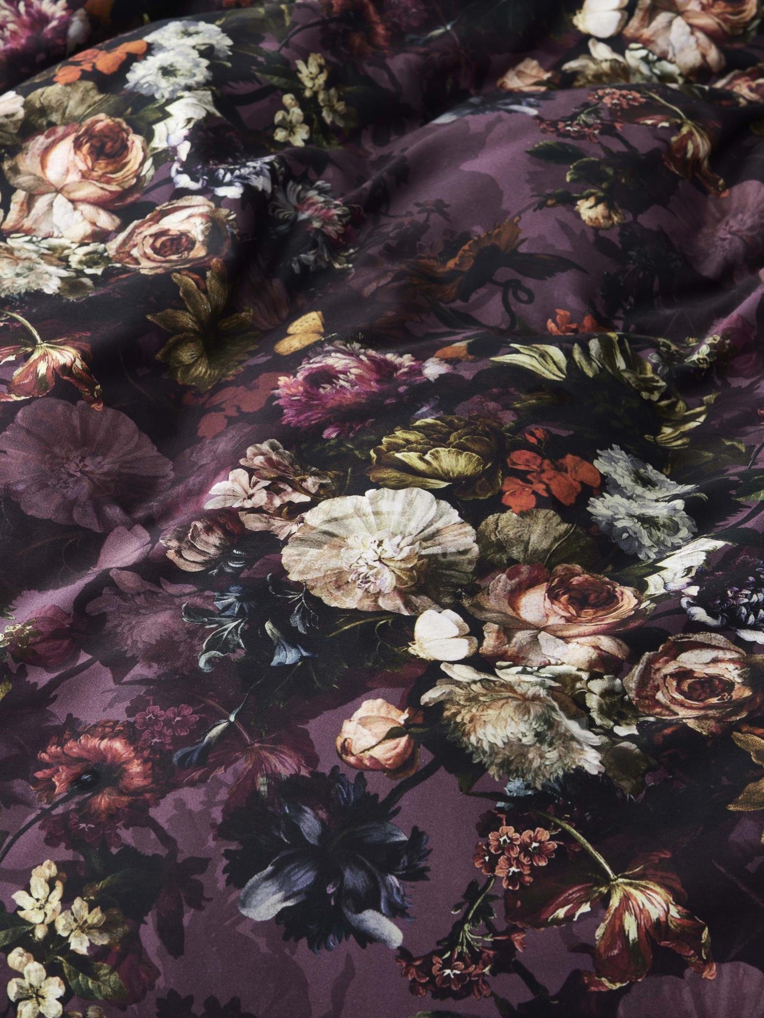 Bettwäsche Karli, Essenza, Satin, 2 teilig, mit floralem Muster