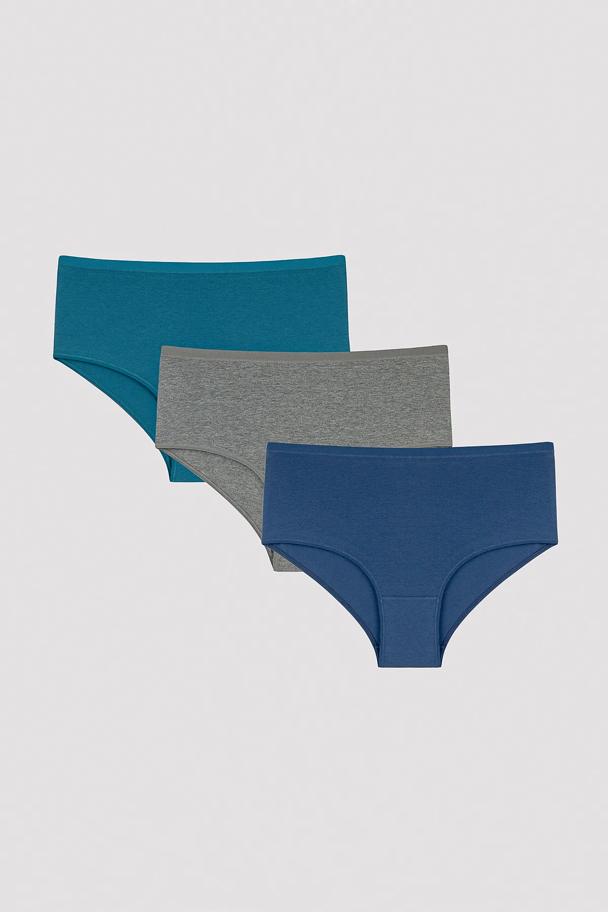 Penti  Deep Ocean 3-teiliges mehrfarbiges Slip-Höschen mit hoher Taille