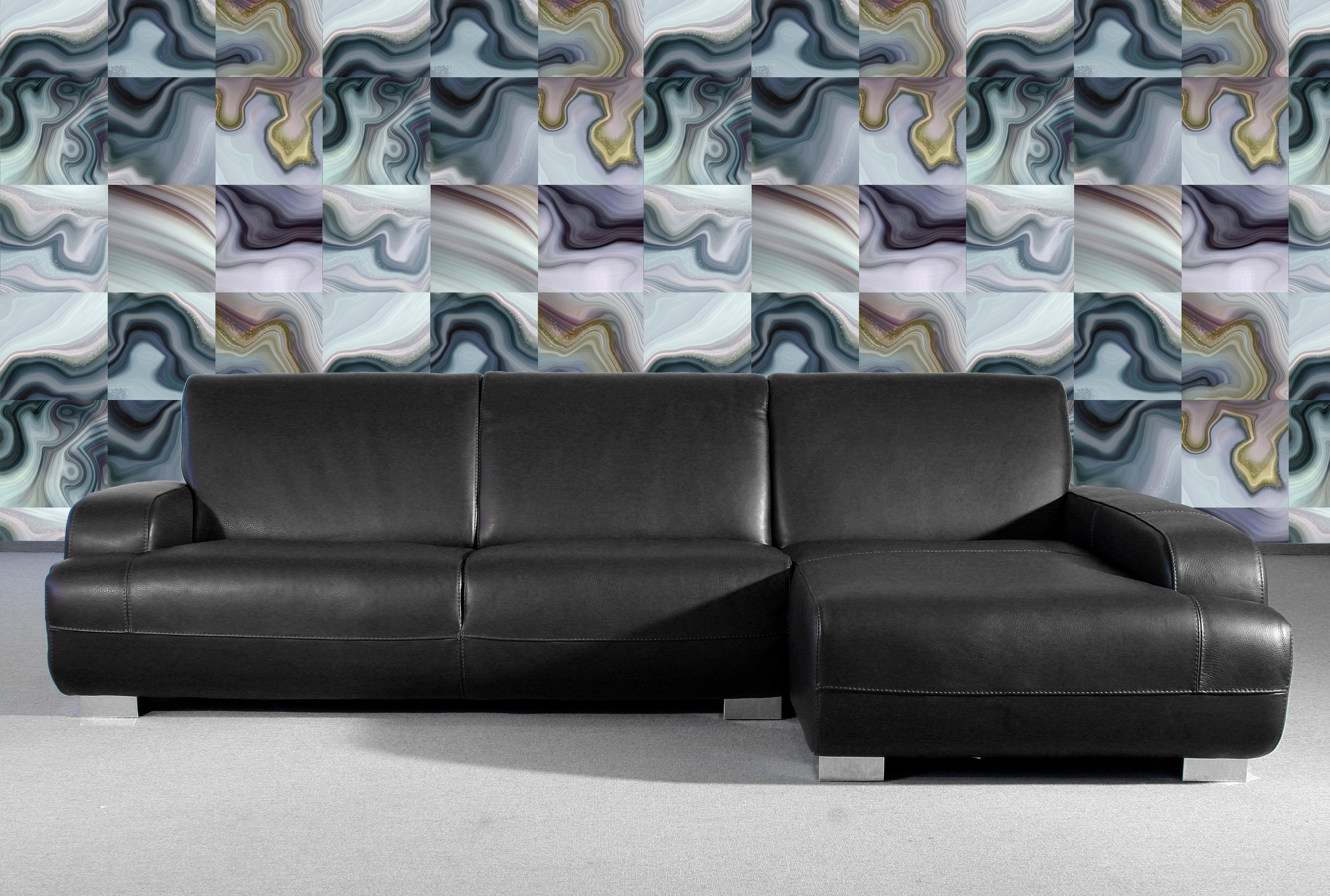 queence Vinyltapete Oigha, Steinoptik, 90 x 250 cm, selbstklebend