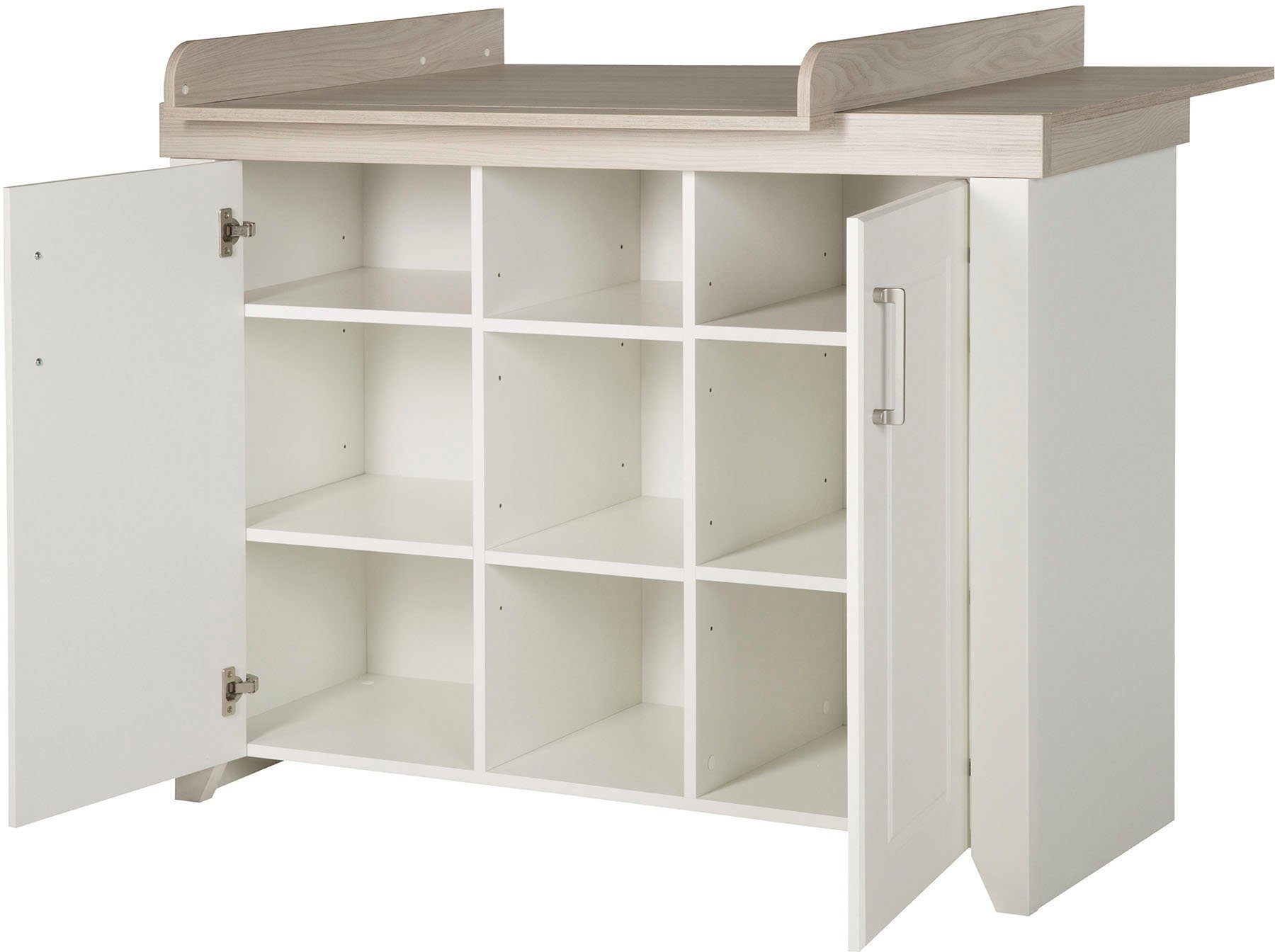 roba® Babyzimmer-Komplettset Felicia, (Set, 3-St., Kinderbett, Wickelkommode, Kleiderschrank), mit Kinderbett, Schrank und Wickelkommode