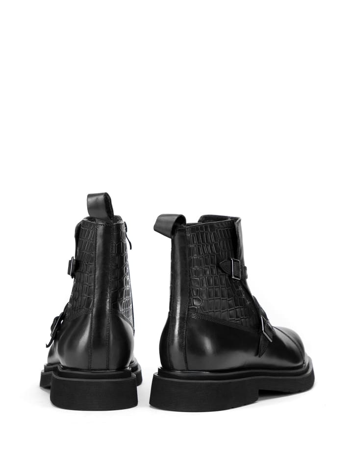 Wittchen Men's brown leather Chelsea boots with croc details I WITTCHEN in Black günstig kaufen