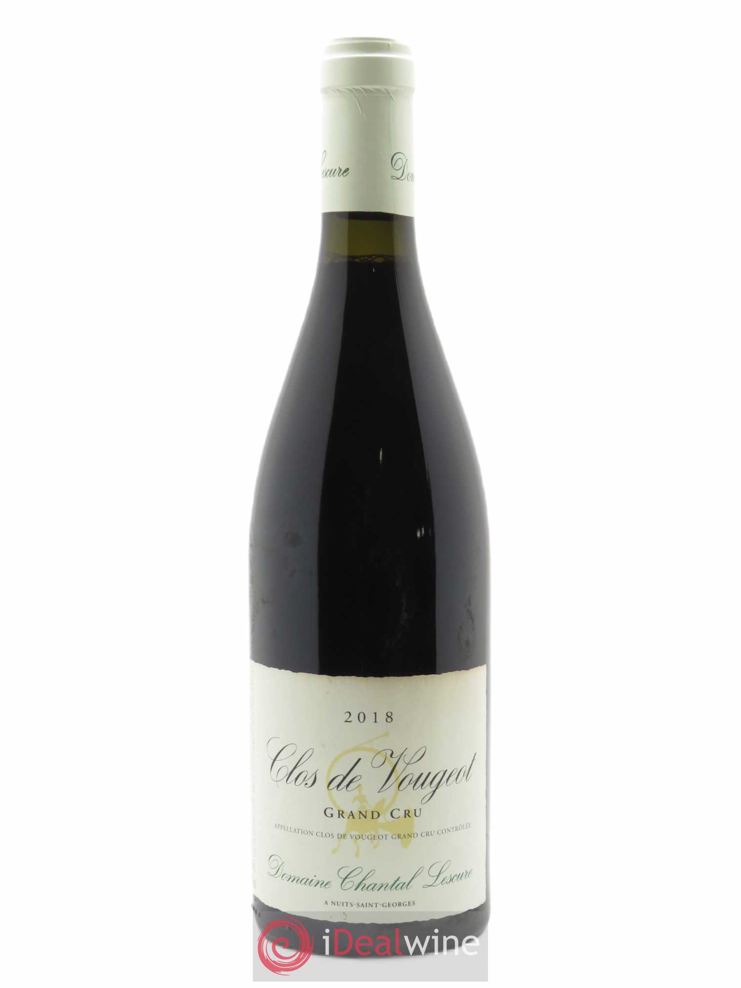 Clos de Vougeot Grand Cru Chantal Lescure  2018 - Lot de 1 Bouteille