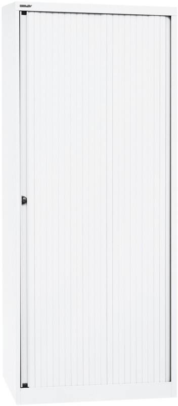 Bisley Rollladenschrank EuroTambour Verkehrsweiß 800 x 430 x 1.980 mm